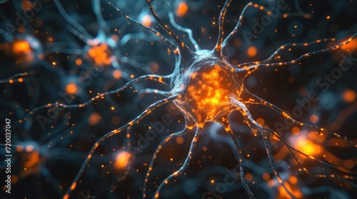 abstract Neurons cells concept background © fledermausstudio