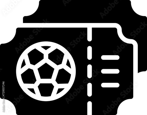 Football ticket icon
