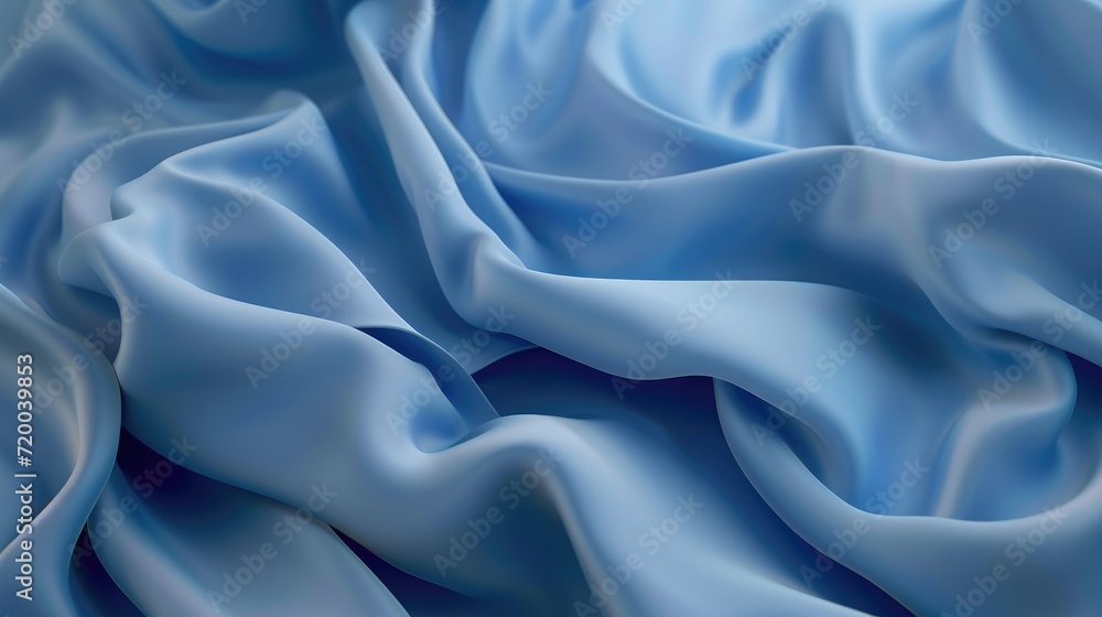 Obraz premium abstract blue silk folded drapery background