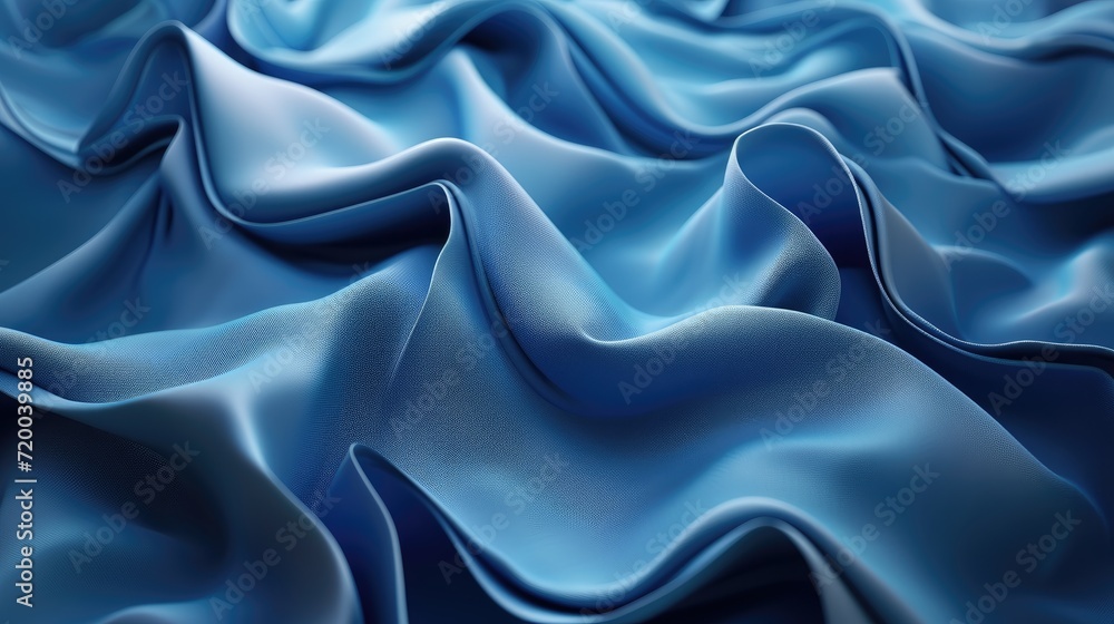 abstract blue silk folded drapery background abstract blue silk folded drapery background
