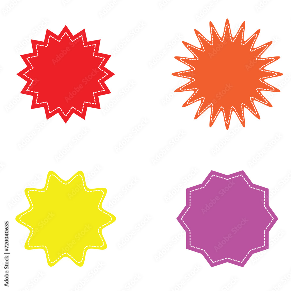 Starburst badge shape, burst wave star, price label sticker 5 4 0 Starburst badge shape, burst wave star, price label sticker 5 4 0