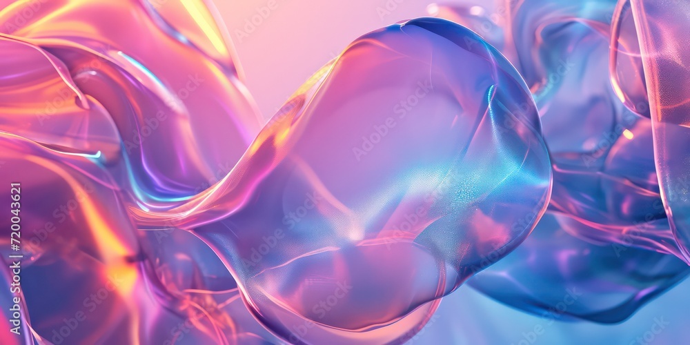 Close-up abstract digital neon wave banner captures the essence of futuristic aesthetics. Close-up abstract digital neon wave banner captures the essence of futuristic aesthetics.