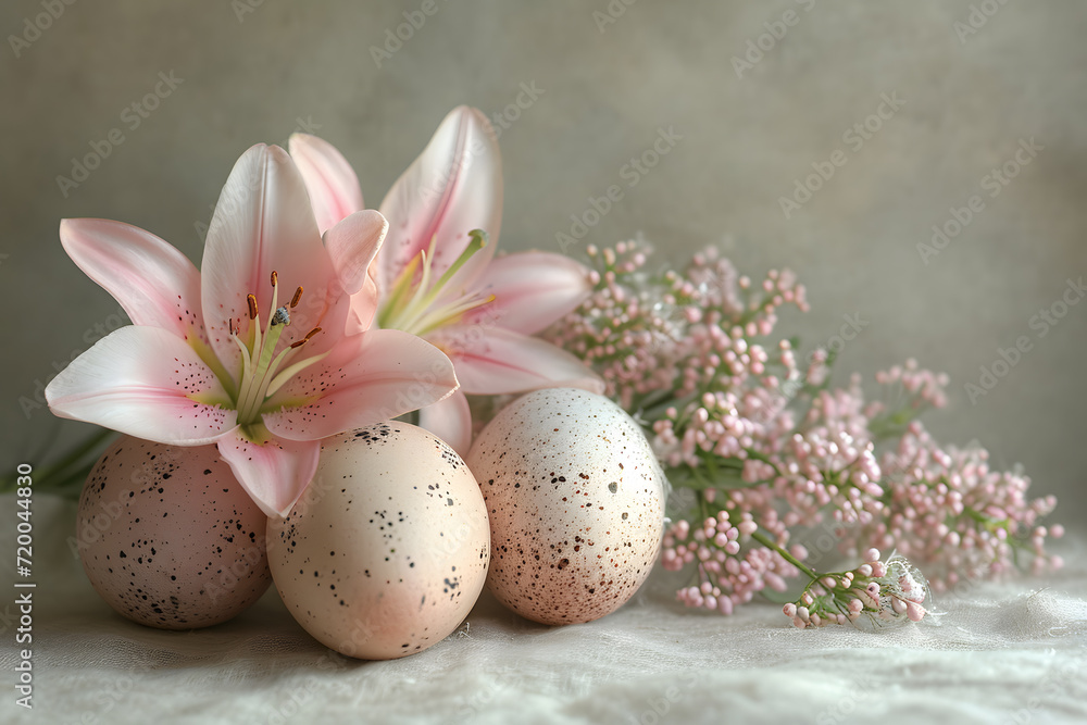 Serene Easter Still Life with Lilies Serene Easter Still Life with Lilies