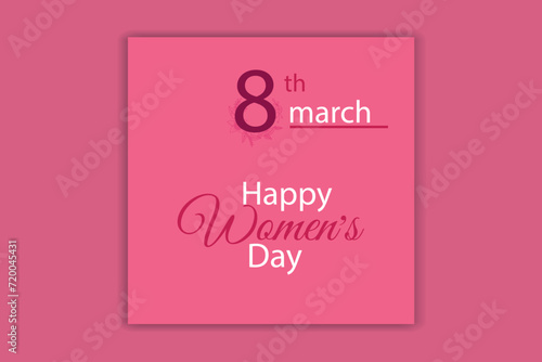 happy women's day social media banner design 