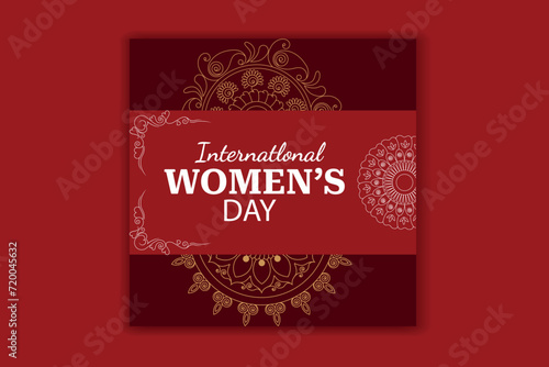 happy women's day social media banner design 