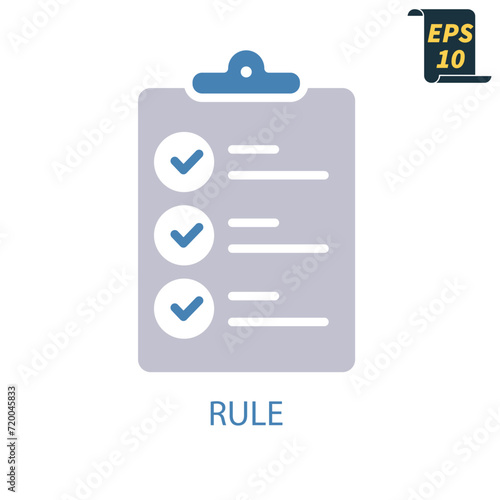 rule icons  symbol vector elements for infographic web