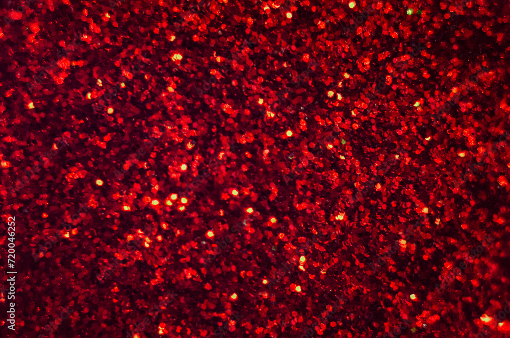 A festive red glitter background