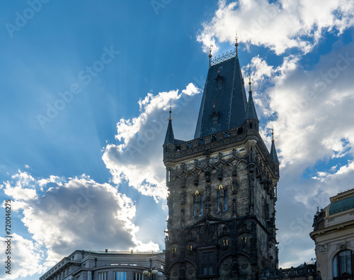 Powder tower on Republic square, Prague photo
