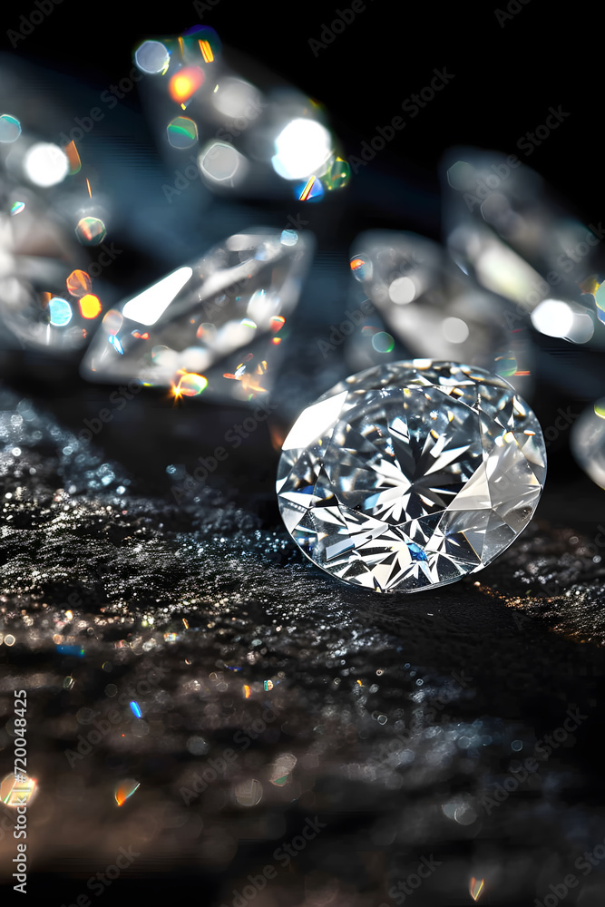 Diamonds on a luxury Background Diamonds on a luxury Background