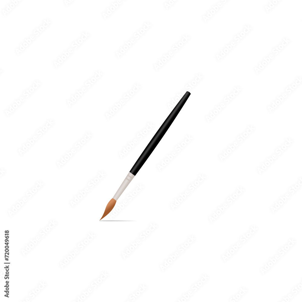 Paint brush icon isolated on transparent background Paint brush icon isolated on transparent background