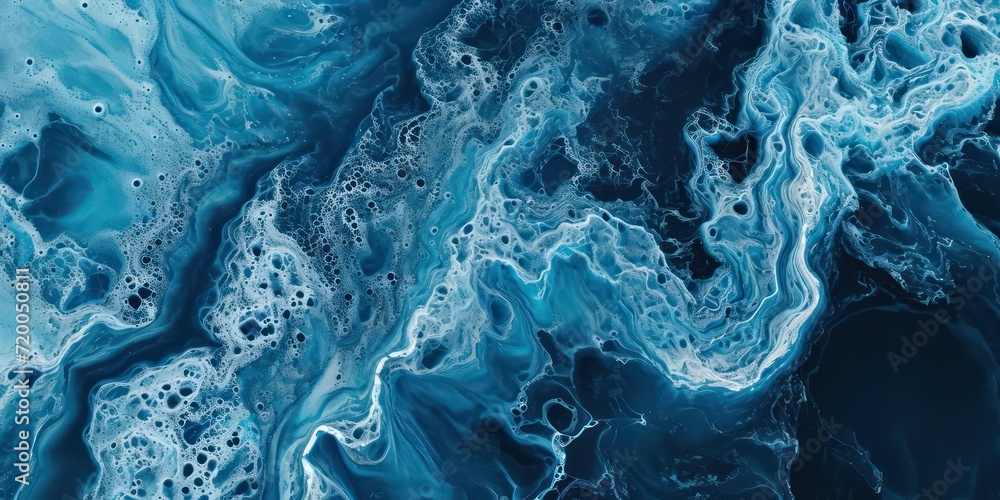 Naklejka premium Top view high vantage point, this photograph blends aerial perspectives creating a visual masterpiece that conveys both a sense of depth and an emotional connection through its subtle and soothing.