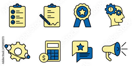 administration icons set . administration pack symbol vector elements for infographic web