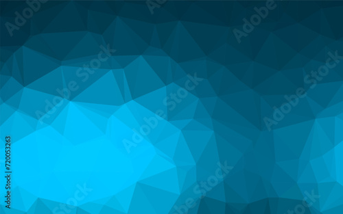 Light BLUE vector shining triangular background. Modern geometrical abstract illustration with gradient. Template for a cell phone background.