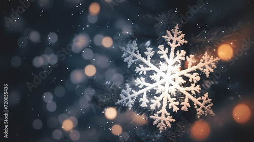 Snowflake background, snowflake border, winter holiday background, soft colors and dreamy atmosphere