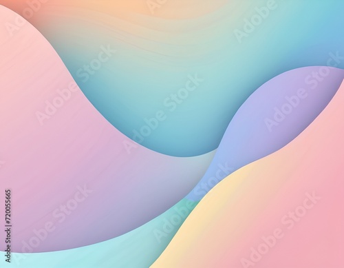 Paper art cartoon abstract waves. Paper carve background. Modern origami design template. Vector illustration. 3d paper layers in pastel colors