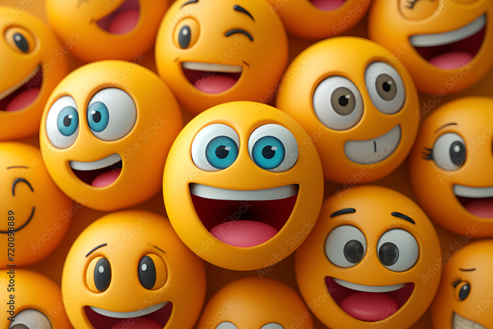 Curated visual reference: Picture Idea: A Collection Of 3D Rendered Emojis With Various Expressions Perfect