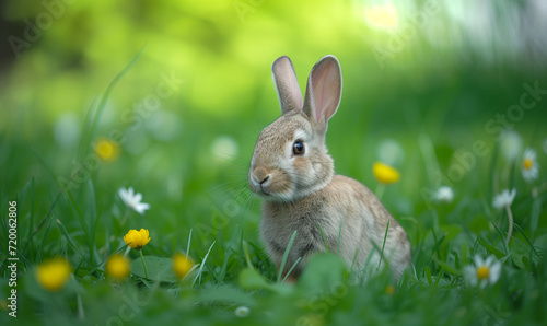 rabbit in the grass © Oksana