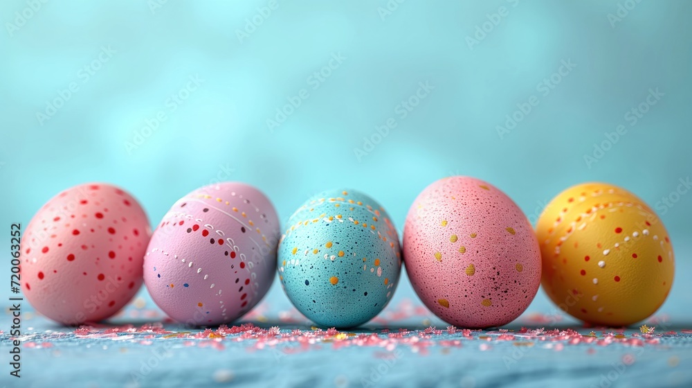 Fototapeta premium painted easter eggs