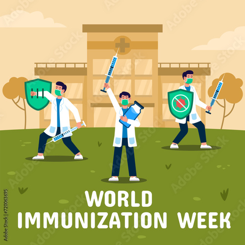 Three Doctors On Immunization Week Service