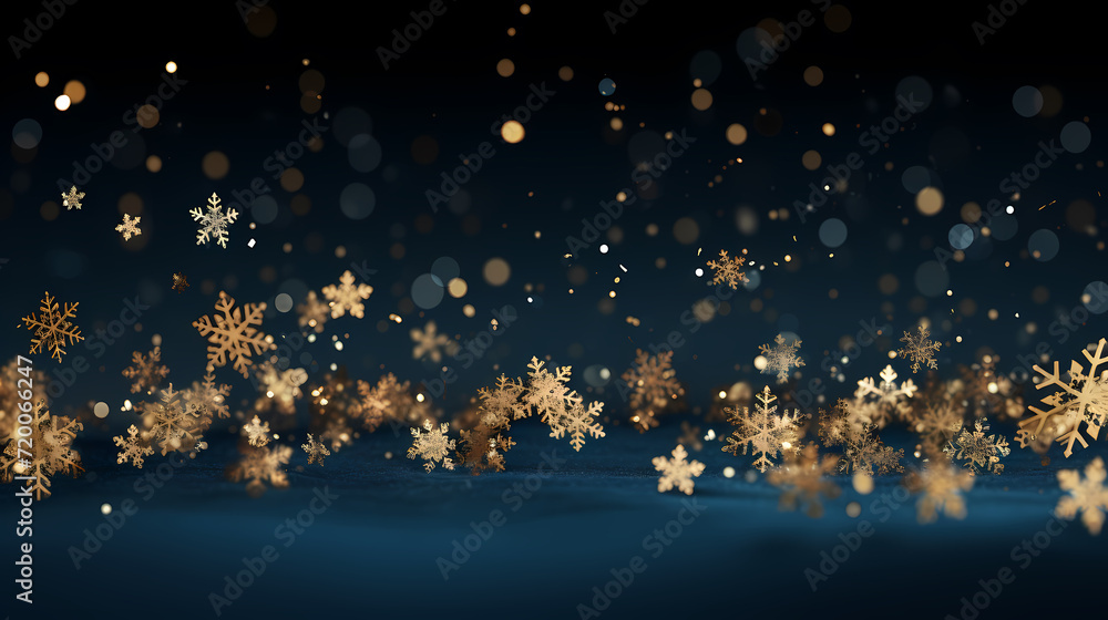 Beautiful winter Christmas glowing background with falling snowflakes, winter background Beautiful winter Christmas glowing background with falling snowflakes, winter background