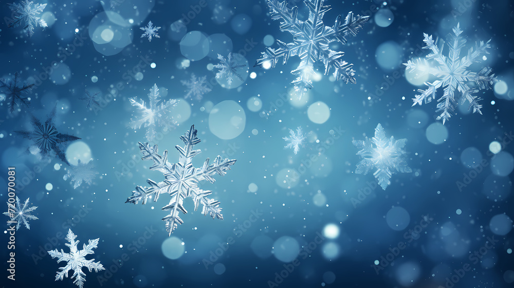 Beautiful winter Christmas glowing background with falling snowflakes, winter background Beautiful winter Christmas glowing background with falling snowflakes, winter background