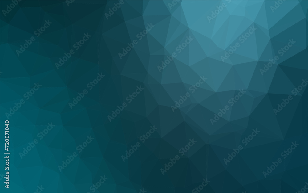 Dark BLUE vector low poly cover. A vague abstract illustration with gradient. Polygonal design for your web site.