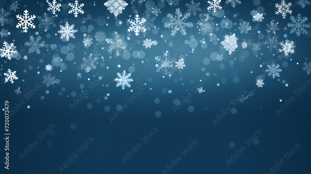 Beautiful winter Christmas glowing background with falling snowflakes, winter background Beautiful winter Christmas glowing background with falling snowflakes, winter background