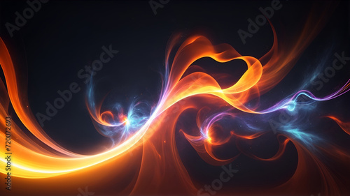 abstract fire background with flames