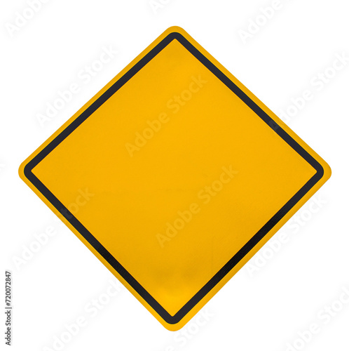 yellow empty traffic sign