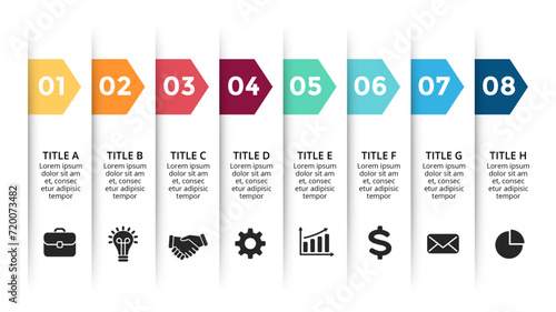Infographic elements design for presentation, can be used for presentation, workflow layout, diagram, annual report, web design.	
