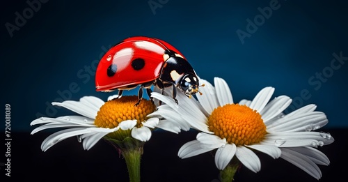 ladybug on wallpaper