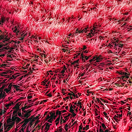 Pink Artificial Grass Texture for Landscape Decoration and Recreation