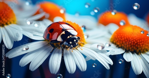 ladybug on wallpaper