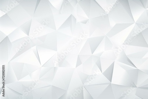 Abstract white polygonal background. Generative AI