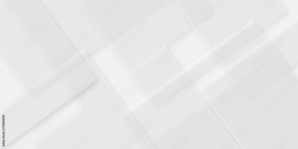 	
Modern abstract white curve square lines triangle technology backdrop. white light grey background. Space design concept. Decorative web layout poster, banner. White grey background vector design.