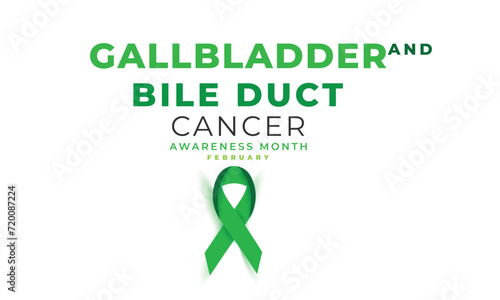 Gallbladder and Bile Duct Cancer Awareness Month. background, banner, card, poster, template. Vector illustration.