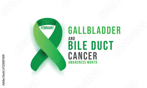 Gallbladder and Bile Duct Cancer Awareness Month. background, banner, card, poster, template. Vector illustration. photo