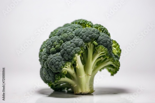 Fresh broccoli isolated on a white background. Healthy food concept.