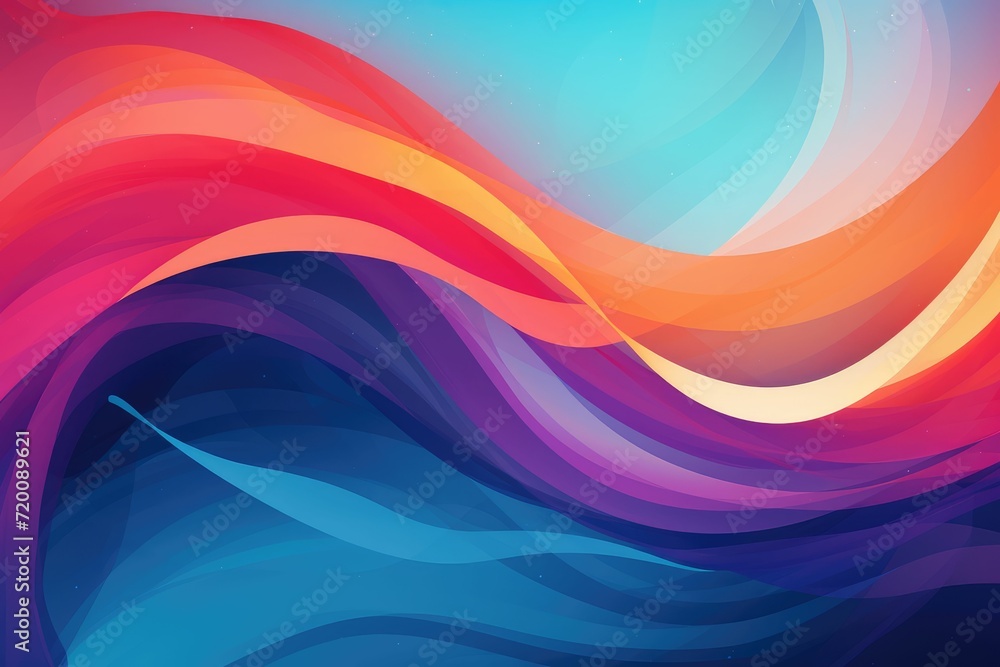 Colors of March, abstract background with teal, red purple, and orange waves with copyspace for your text. March background banner for special and awareness day, week or month Colors of March, abstract background with teal, red purple, and orange waves with copyspace for your text. March background banner for special and awareness day, week or month