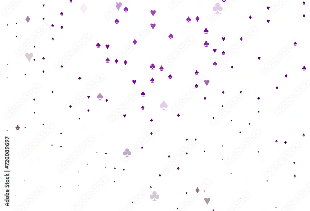 Fototapeta premium Light Purple vector layout with elements of cards.
