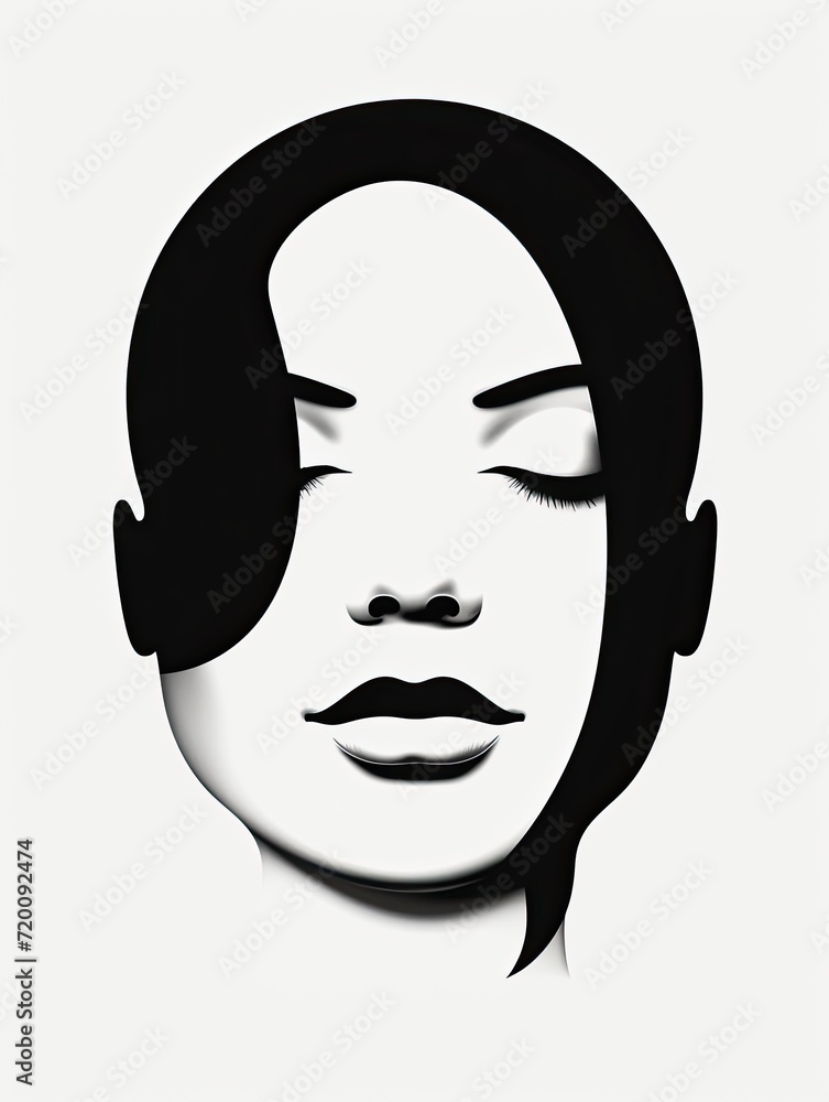 Bold Monoline Portraits: Minimalist Face Designs for Striking Wall Art Bold Monoline Portraits: Minimalist Face Designs for Striking Wall Art