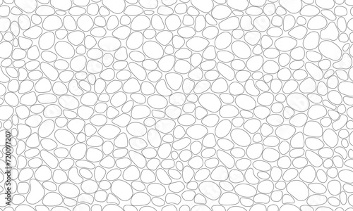 Pebble mosaic texture. Seamless stone pattern
