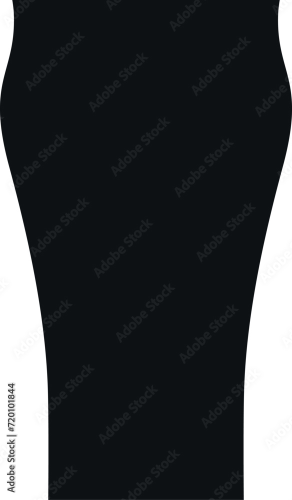 Silhouette of Beer Glass Icon. Vector Illustration. Silhouette of Beer Glass Icon. Vector Illustration.