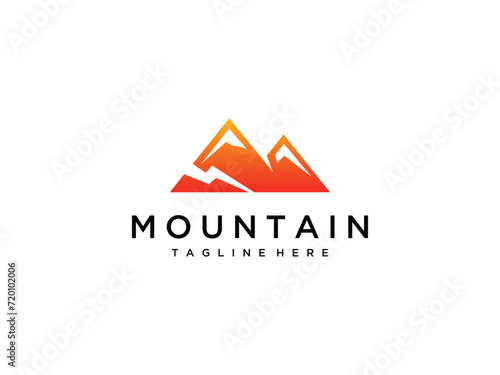 mountain peaks. Mountain logo