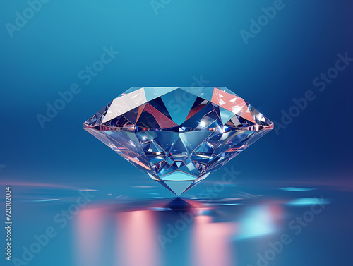 Blue Radiance  Brilliant Diamonds Sparkling in a Luxurious Setting