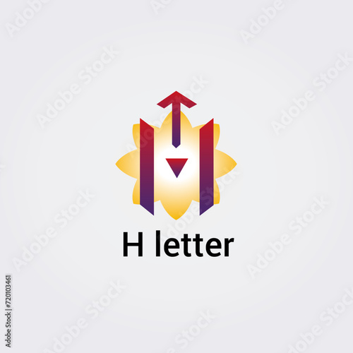 Icone Lettre H pour Design Logos, Symbole, Illustration Pictogramme Monogramme pour Business, Variations Alphabet Isolé Silhouette