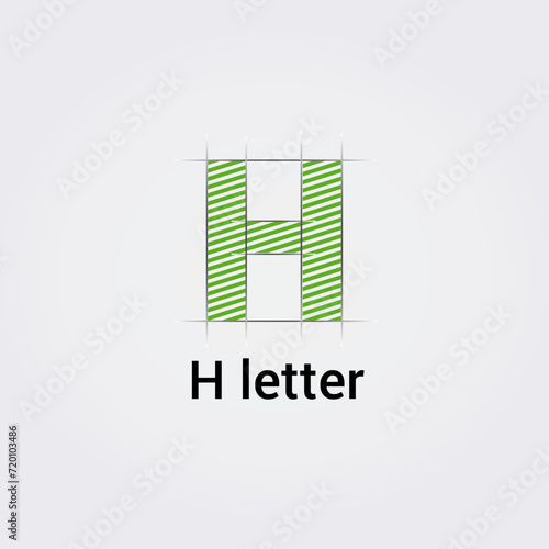Icone Lettre H pour Design Logos, Symbole, Illustration Pictogramme Monogramme pour Business, Variations Alphabet Isolé Silhouette