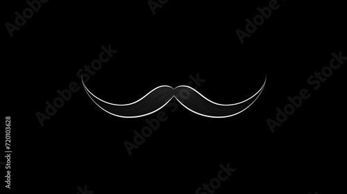 Mustache Men Strong royalty-free vector graphic. 