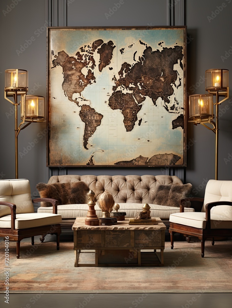 Contemporary Landscape: Old World Map Designs with a Modern Twist ...