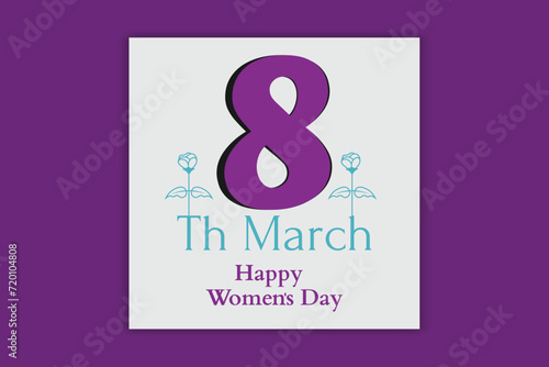 happy women's day social media banner design 